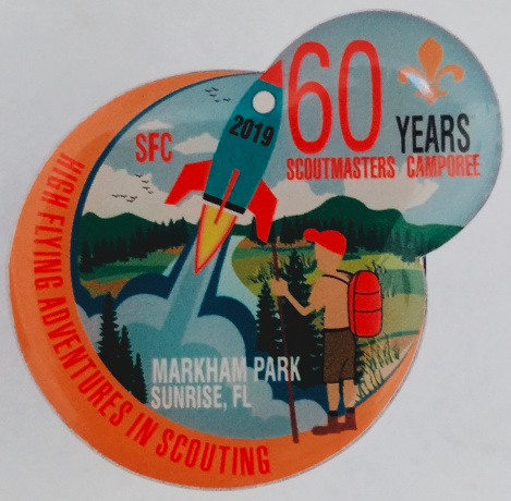 2019 Scoutmasters Camporee hat pin